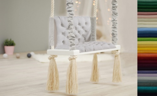 huśtawka z oparciem dla dzieci glam