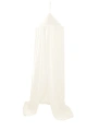 baldachim welurowy krem